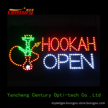 wholesale china factory price hookah open animated led sign